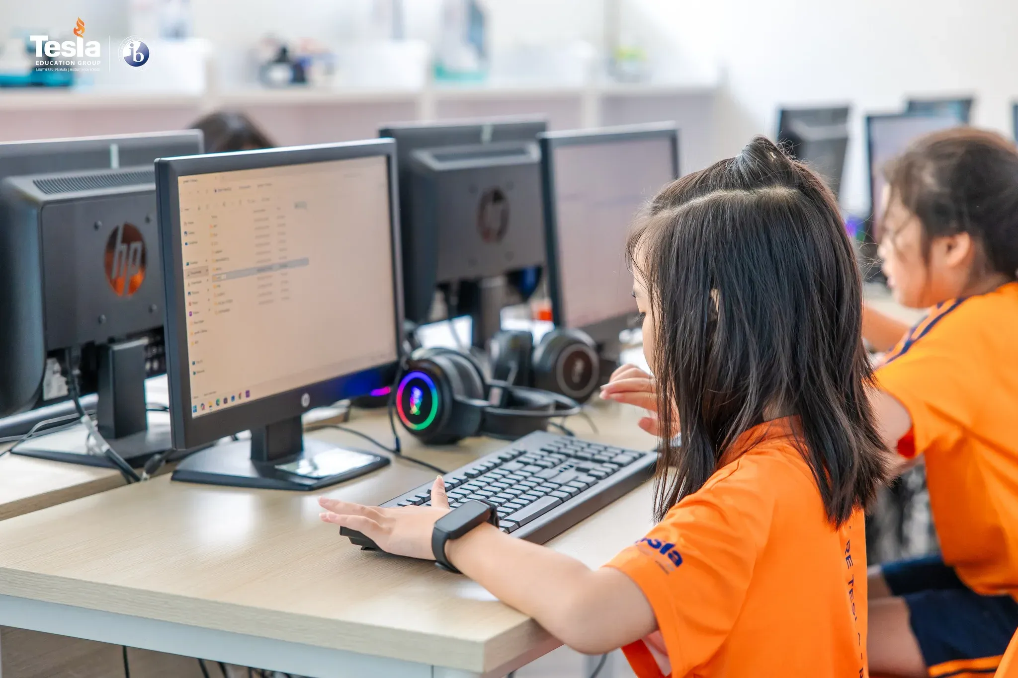 ICT_Student on computer